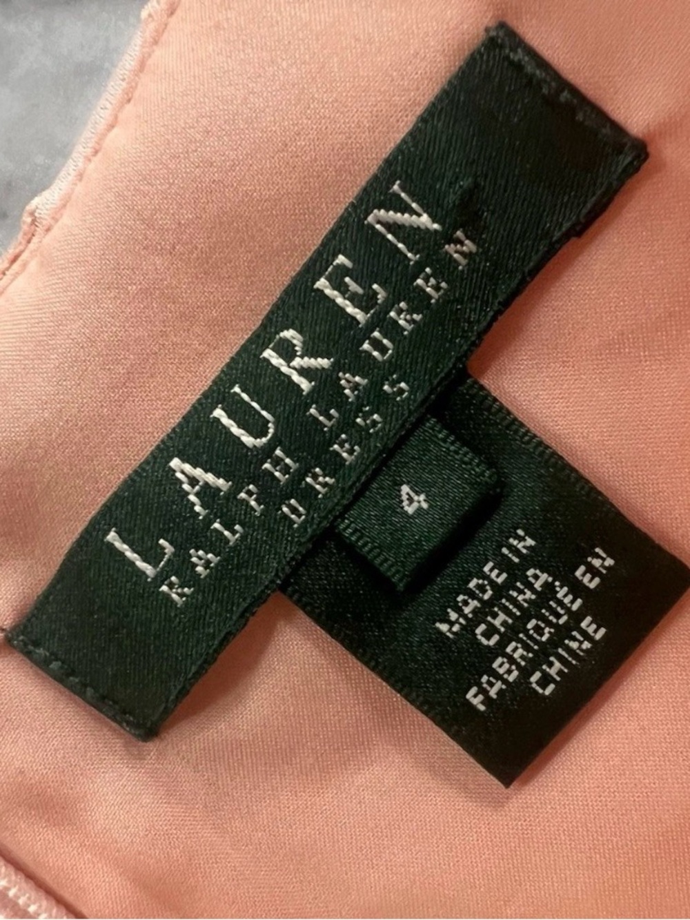 Lauren Ralph Lauren Pink Jacquard Sheath Dress Size 4 Elegant Cocktail Career - Picture 8 of 14